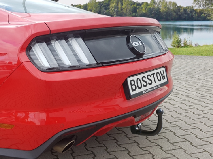 Anhängerkupplung für Ford-Mustang VI Cabrio Convertible, nur für Heckträgerbetrieb, Montage nur bei uns im Haus, Baureihe 2017- V-abnehmbar